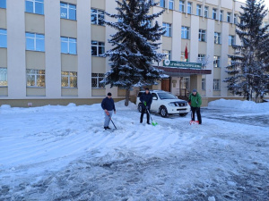 В Гомеле снег